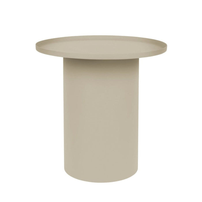 Bijzettafel Sverre Rond Metaal Ivoor Ø45.5x45 cm-Bijzettafels-Creating Home