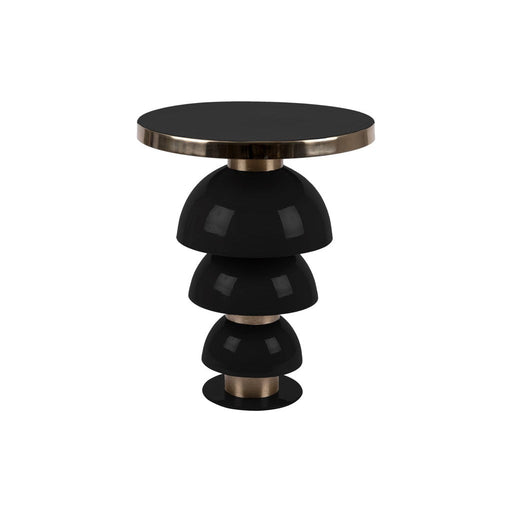 Bijzettafel Tess - Zwart - Ã˜46cm-Bijzettafels-Leitmotiv