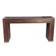 Bijzettafel Tiess Bruin 45x165 cm-Bijzettafels-PTMD