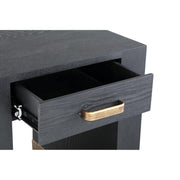 Bijzettafel Tiess Zwart 45 cm-Bijzettafels-PTMD