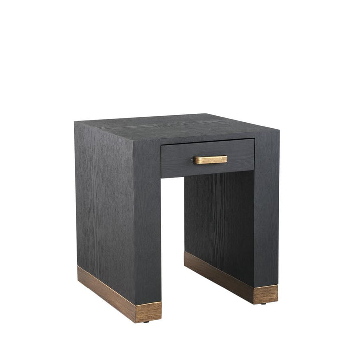 Bijzettafel Tiess Zwart 45 cm-Bijzettafels-PTMD