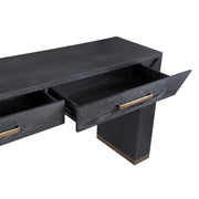Bijzettafel Tiess Zwart 45x165 cm-Bijzettafels-PTMD