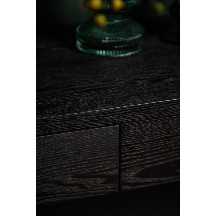 Bijzettafel Tiess Zwart 45x165 cm-PTMD
