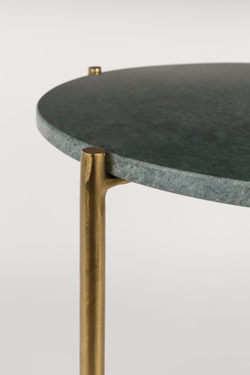Bijzettafel Timpa Marble Groen Ø44.5x54 cm-Bijzettafels-Creating Home