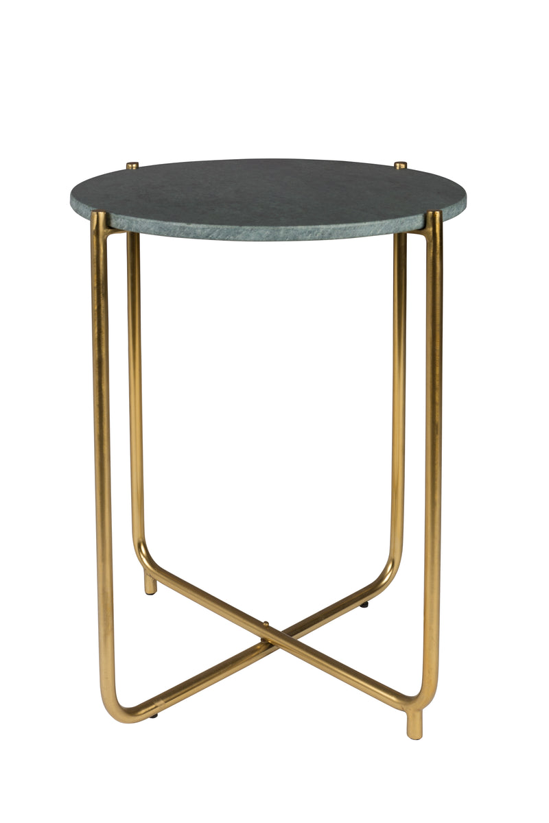 Bijzettafel Timpa Marble Groen Ø44.5x54 cm-Bijzettafels-Creating Home