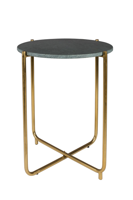 Bijzettafel Timpa Marble Groen Ø44.5x54 cm-Bijzettafels-Creating Home