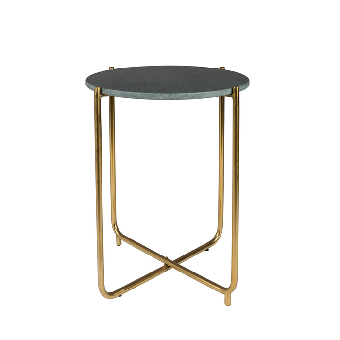 Bijzettafel Timpa Marble Groen Ø44.5x54 cm-Bijzettafels-Creating Home