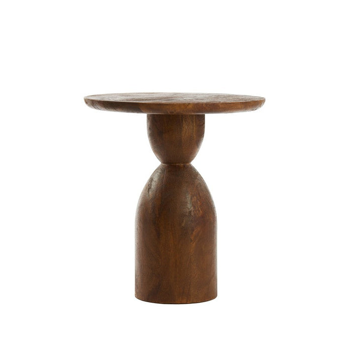 Bijzettafel Torir - Hout - Ã˜40cm-Bijzettafels-Light & Living