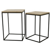Bijzettafel Volos Beige 41 cm-Bijzettafels-PTMD