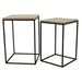 Bijzettafel Volos Beige 41 cm-Bijzettafels-PTMD