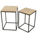 Bijzettafel Volos Beige 41 cm-Bijzettafels-PTMD