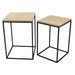 Bijzettafel Volos Beige 41 cm-Bijzettafels-PTMD