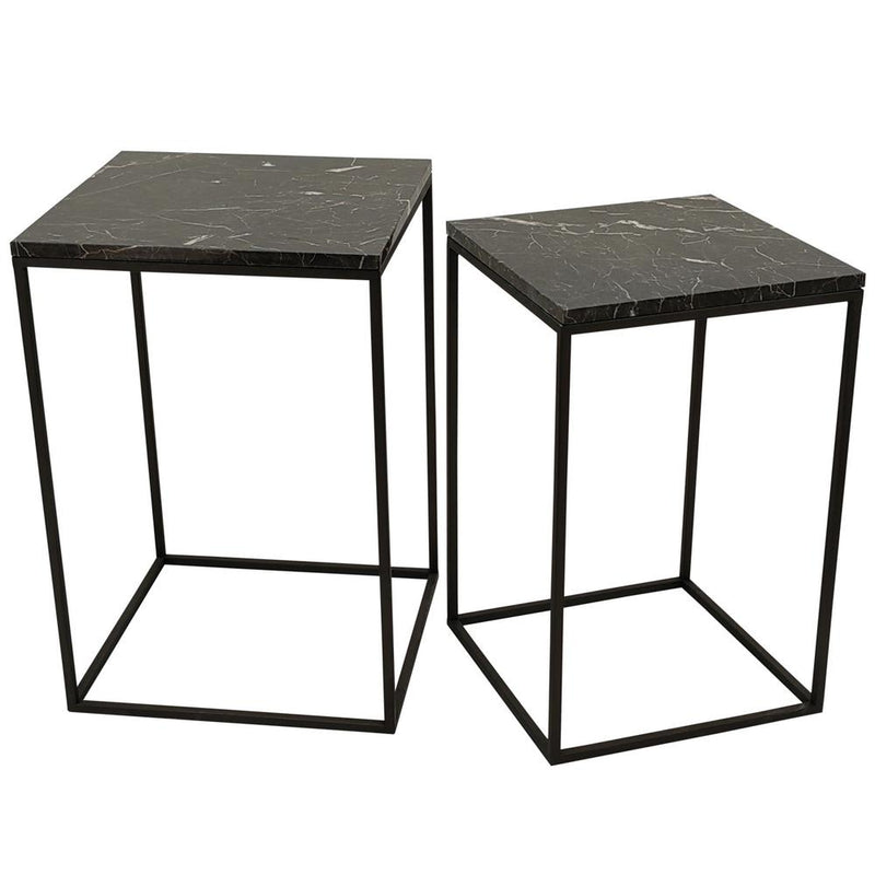 Bijzettafel Volos Bruin 41 cm-Bijzettafels-PTMD