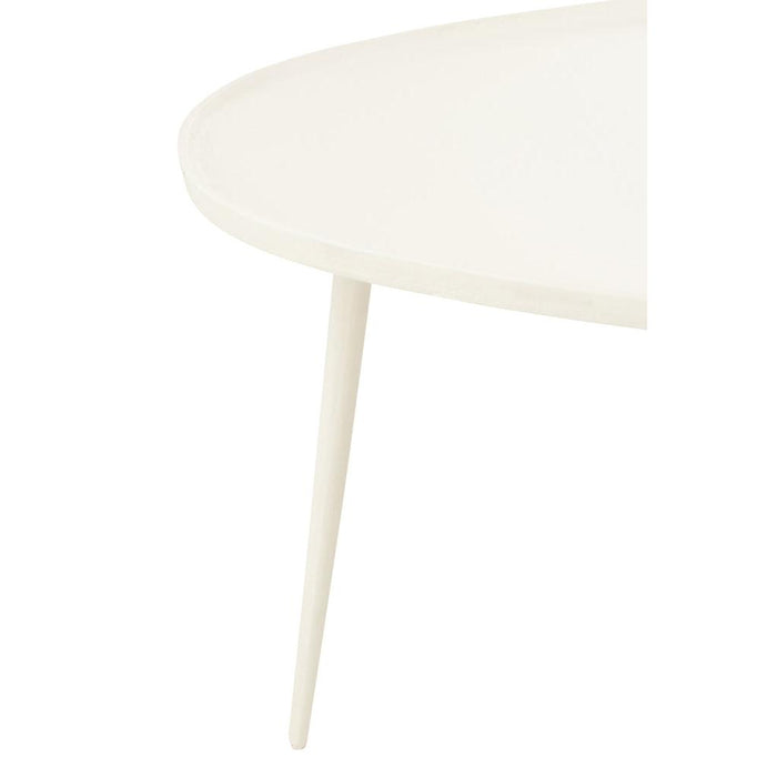Bijzettafel Wit Aluminium 63 cm 63x72.5x38 cm-Bijzettafels-J-Line
