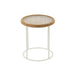 Bijzettafel Wit Glas 50 cm 50x50x56 cm-Bijzettafels-J-Line