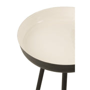 Bijzettafel Wit Ijzer 52 cm 52x52x58 cm-Bijzettafels-J-Line