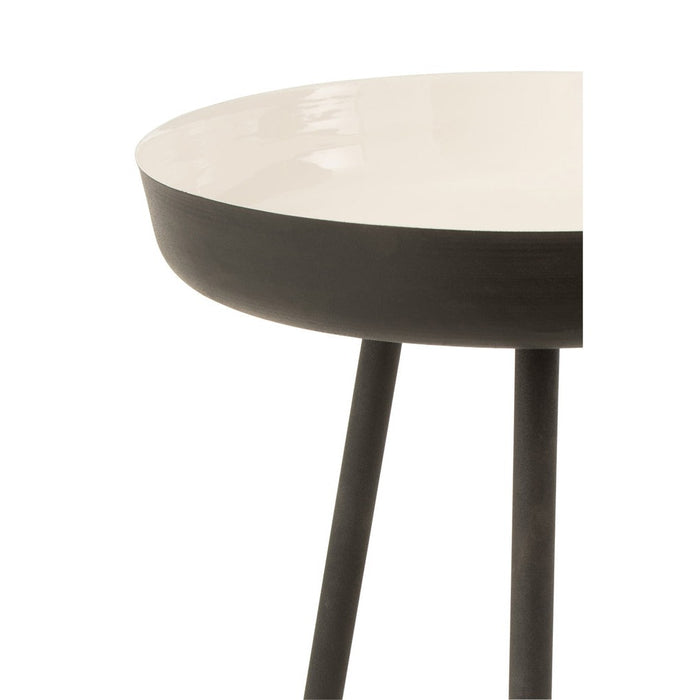 Bijzettafel Wit Ijzer 52 cm-Bijzettafels-J-Line