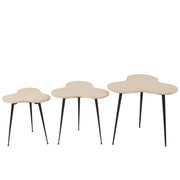 Bijzettafel Wit Ijzer 61 cm 61x61x55 cm-Bijzettafels-J-Line