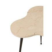 Bijzettafel Wit Ijzer 61 cm 61x61x55 cm-Bijzettafels-J-Line