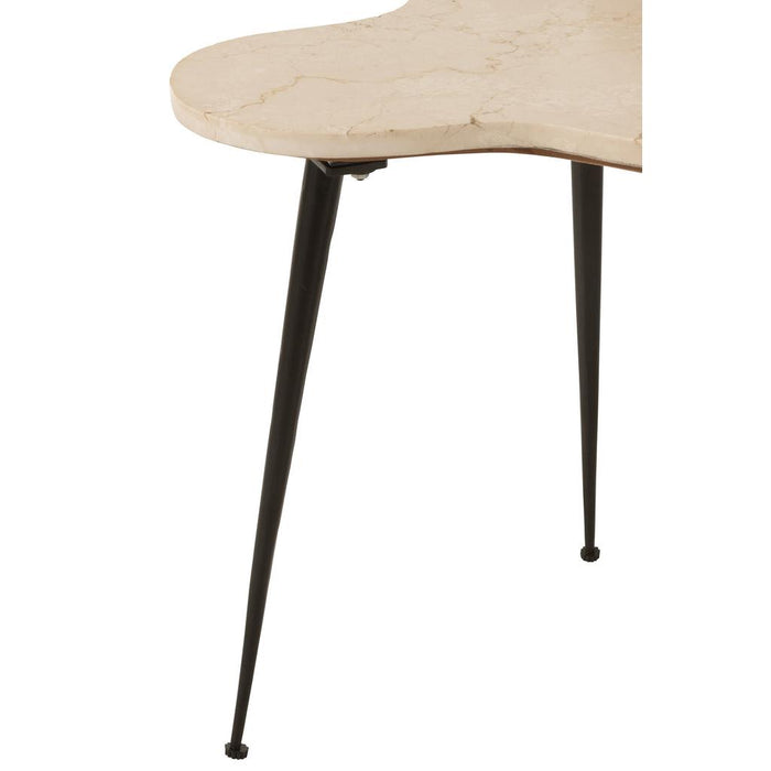 Bijzettafel Wit Ijzer 61 cm-Bijzettafels-J-Line