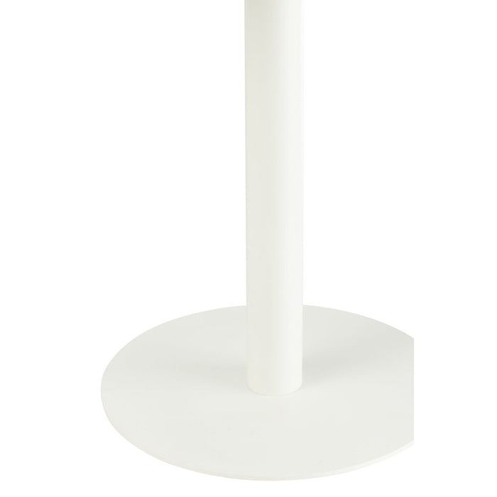 Bijzettafel Wit Ijzer Rond 50 cm-Bijzettafels-J-Line