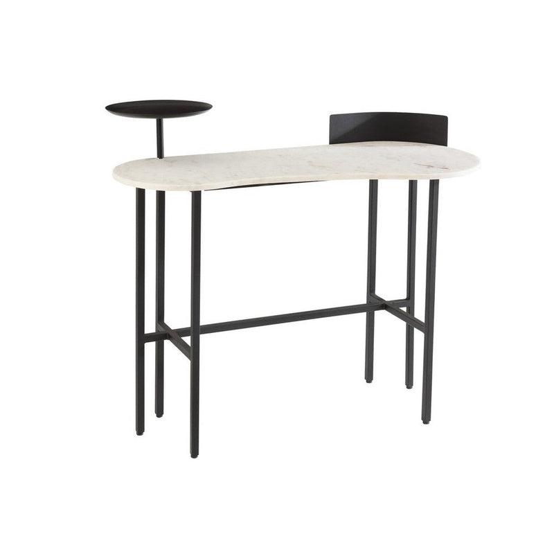 Bijzettafel Wit Marmer 60x110 cm-Bijzettafels-J-Line