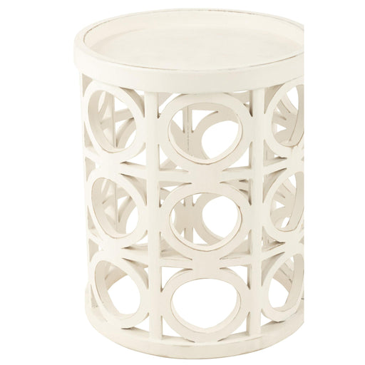 Bijzettafel Wit Mdf 40 cm 40x40x50 cm-Bijzettafels-J-Line