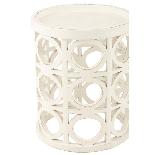 Bijzettafel Wit Mdf 40 cm-Bijzettafels-J-Line