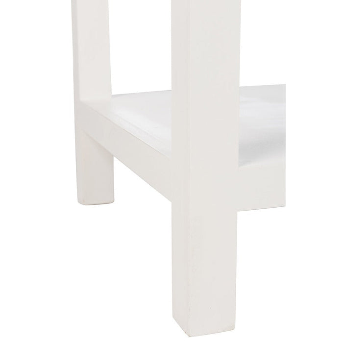 Bijzettafel Wit Mdf 44x110 cm-Opbergdozen en manden-J-Line