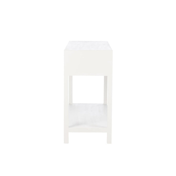 Bijzettafel Wit Mdf 44x110 cm-Bijzettafels-J-Line