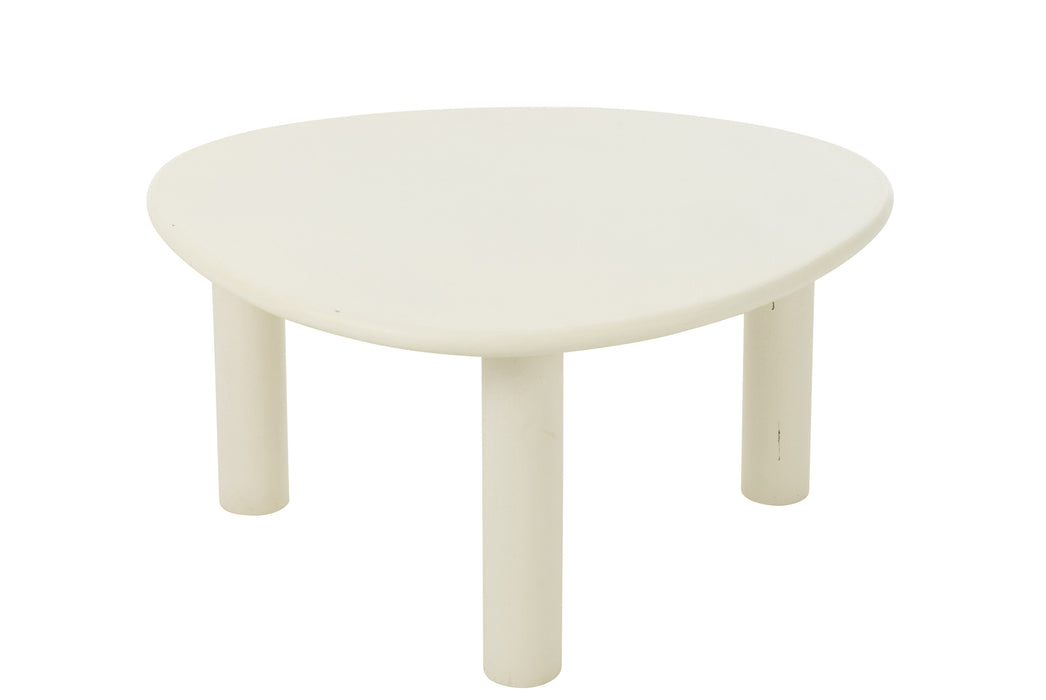 Bijzettafel Wit Mdf 66 cm-Bijzettafels-J-Line