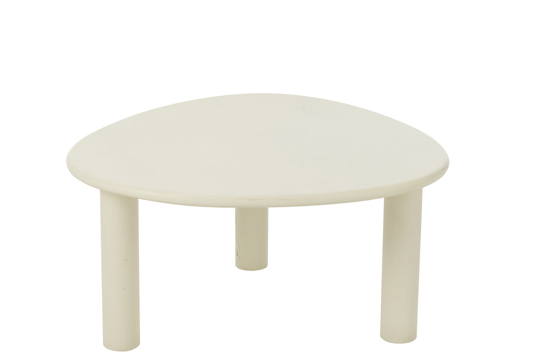 Bijzettafel Wit Mdf 66 cm-Bijzettafels-J-Line