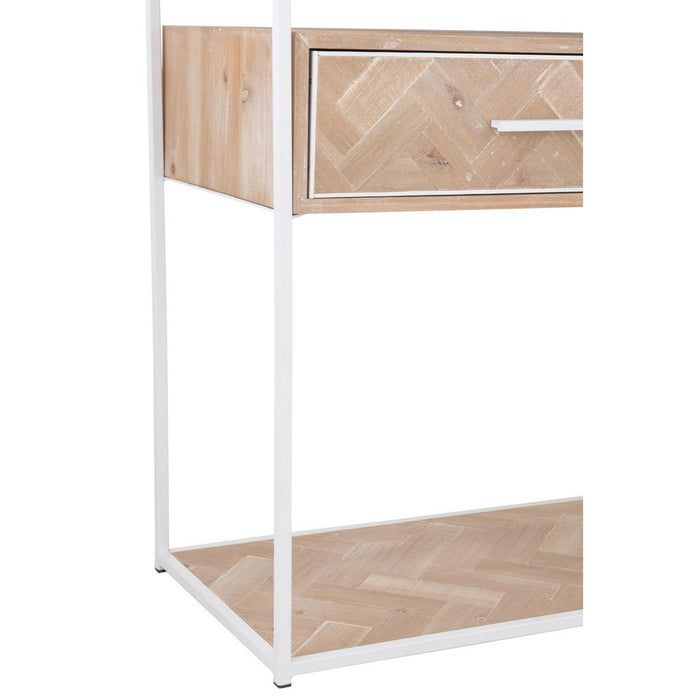 Bijzettafel Wit Metaal 40x120 cm-Bijzettafels-J-Line