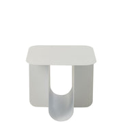 Bijzettafel Wit Metaal Vierkant 40 cm 40x43.6x39 cm-Bijzettafels-J-Line