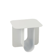 Bijzettafel Wit Metaal Vierkant 40 cm 40x43.6x39 cm-Bijzettafels-J-Line