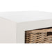 Bijzettafel Wit Paulownia hout 50 cm 50x50x45 cm-Opbergdozen en manden-J-Line