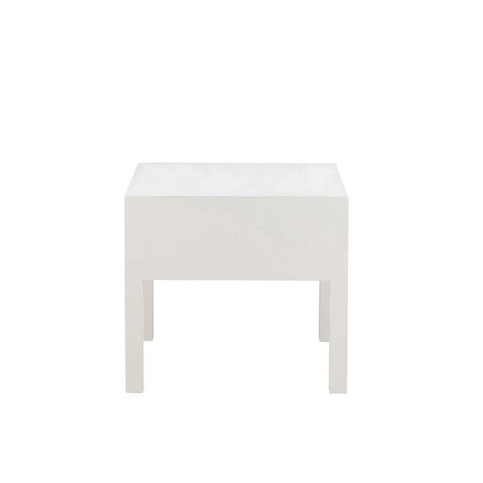 Bijzettafel Wit Paulownia hout 50 cm-Bijzettafels-J-Line