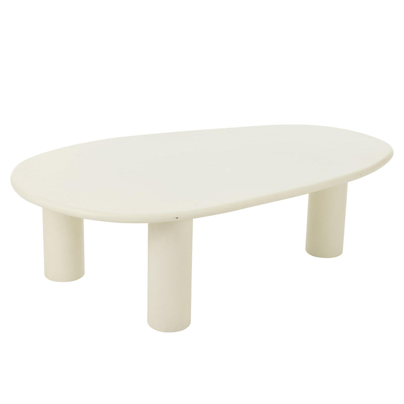 Bijzettafel Wit Pvc L 59x108 cm-Bijzettafels-J-Line