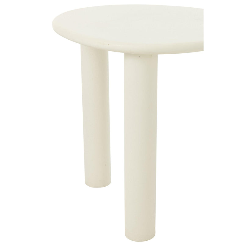 Bijzettafel Wit Pvc S 43 cm 43x51x50 cm-Bijzettafels-J-Line