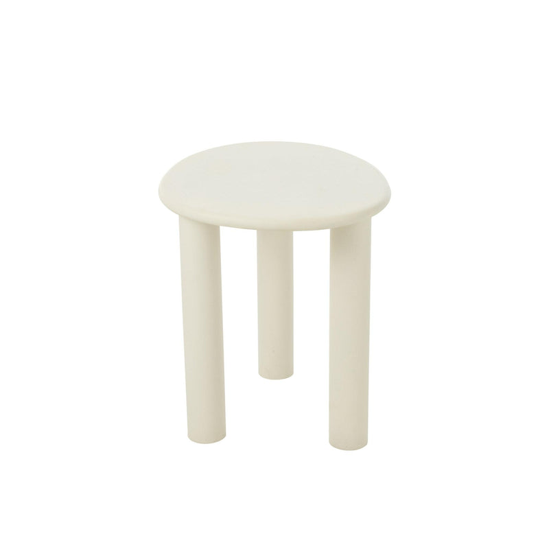 Bijzettafel Wit Pvc S 43 cm 43x51x50 cm-Bijzettafels-J-Line