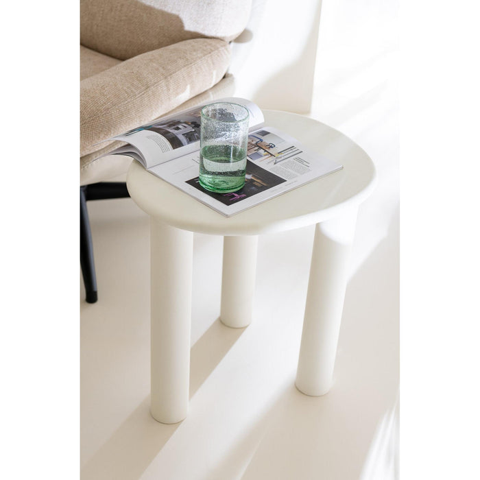 Bijzettafel Wit Pvc S 43 cm-Bijzettafels-J-Line