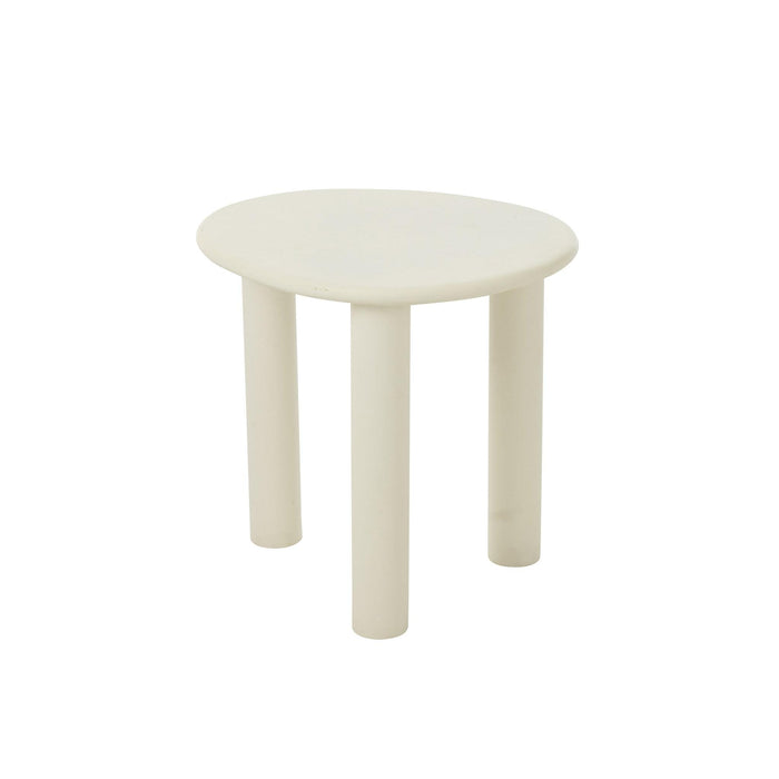 Bijzettafel Wit Pvc S 43 cm-Bijzettafels-J-Line