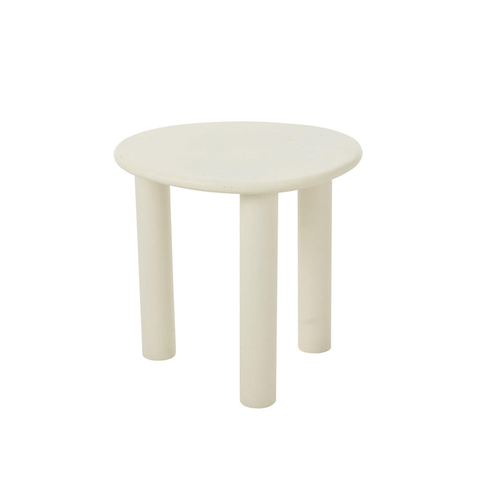 Bijzettafel Wit Pvc S 43 cm-Bijzettafels-J-Line