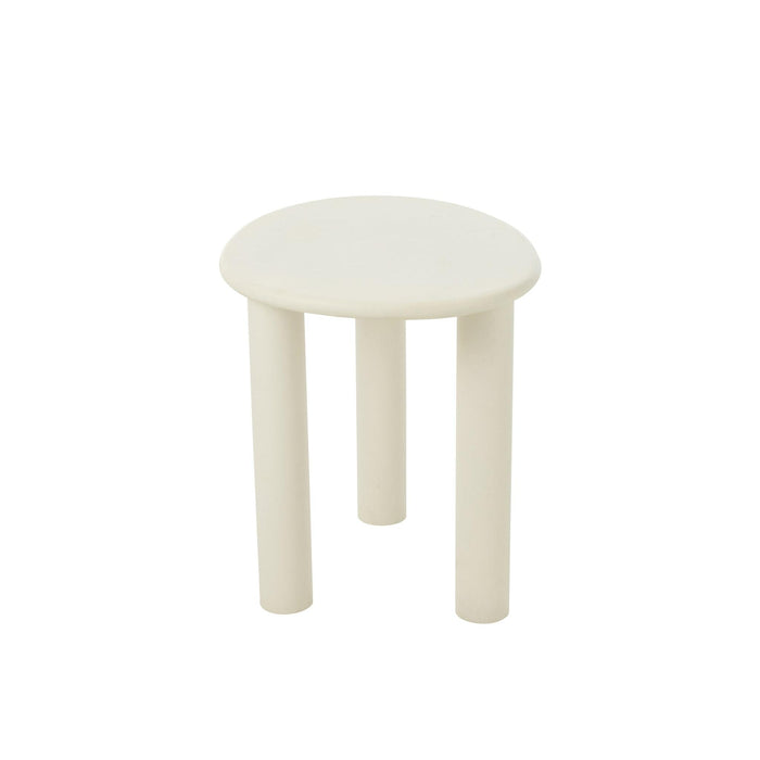 Bijzettafel Wit Pvc S 43 cm-Bijzettafels-J-Line
