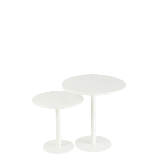 Bijzettafel Wit ijzer Rond 50 cm 50x50x40 cm-Bijzettafels-J-Line