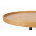 Bijzettafel Yuri Oak L Eikenfineer Naturel Ø70x35 cm-Bijzettafels-Creating Home