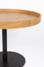 Bijzettafel Yuri Oak M Eikenfineer Naturel Ø56x40 cm-Bijzettafels-Creating Home