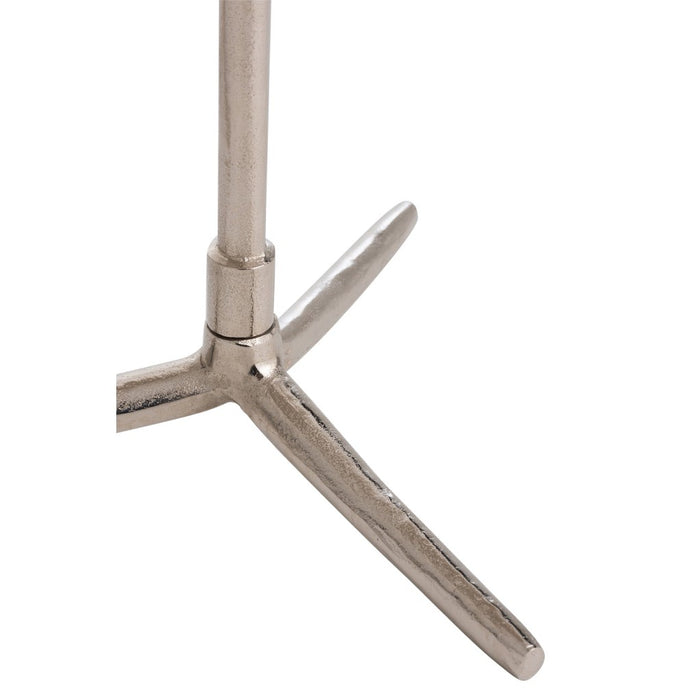 Bijzettafel Zilver Aluminium Rond 42 cm-Bijzettafels-J-Line