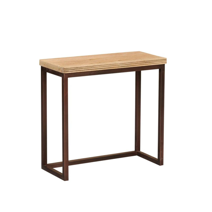 Bijzettafel Zoah Koper Mangohout Rechthoekig Sidetable SV3-Bijzettafels-PTMD
