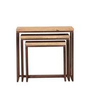 Bijzettafel Zoah Mangohout Bruin 29x70 cm-Bijzettafels-PTMD